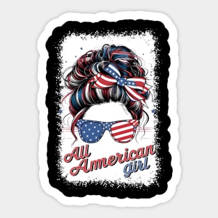 All American girl mother day 2024 Sticker